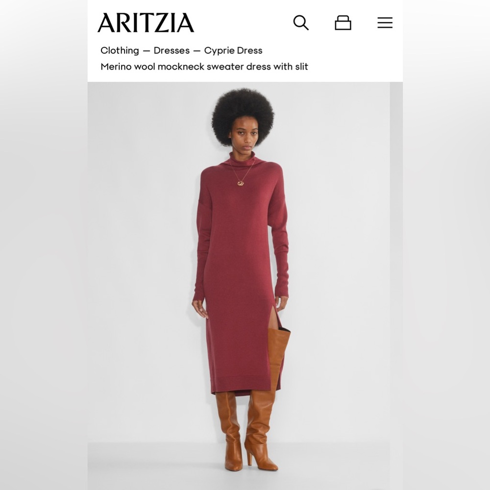 Aritzia Wilfred Cyprie Dress 2XS